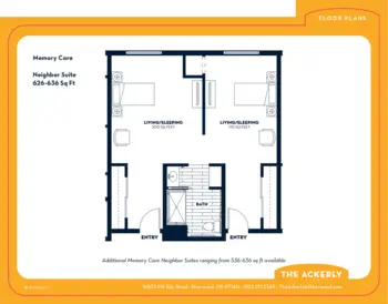 Floorplan of The Ackerly at Sherwood, Assisted Living, Memory Care, Sherwood, OR 2