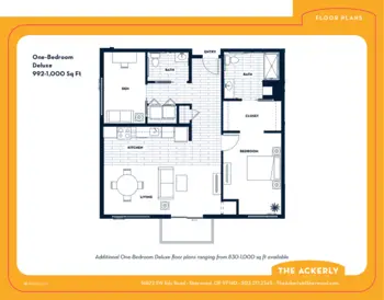 Floorplan of The Ackerly at Sherwood, Assisted Living, Memory Care, Sherwood, OR 3