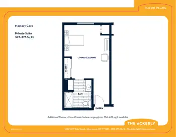 Floorplan of The Ackerly at Sherwood, Assisted Living, Memory Care, Sherwood, OR 4