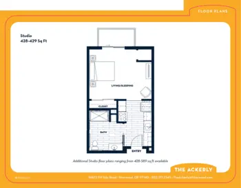 Floorplan of The Ackerly at Sherwood, Assisted Living, Memory Care, Sherwood, OR 5