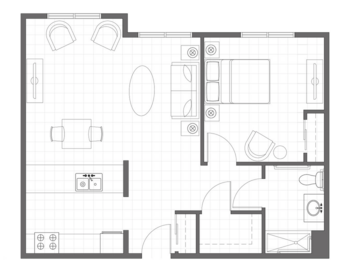 Floorplan of The Residence at Shelburne Bay, Assisted Living, Memory Care, Shelburne, VT 1