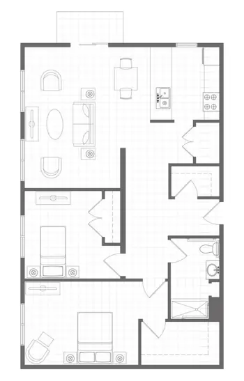 Floorplan of The Residence at Shelburne Bay, Assisted Living, Memory Care, Shelburne, VT 2