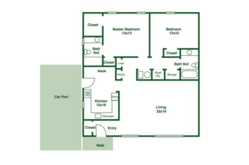 Floorplan of The Woodland, Assisted Living, Memory Care, Farmville, VA 3