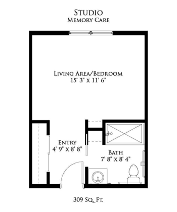 Floorplan of Traditions of Deerfield, Assisted Living, Loveland, OH 4