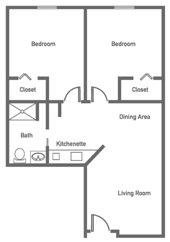 Floorplan of Weatherwood, Assisted Living, Memory Care, Weatherford, OK 5