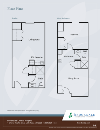 Floorplan of Brookdale Chenal Heights, Assisted Living, Memory Care, Little Rock, AR 1