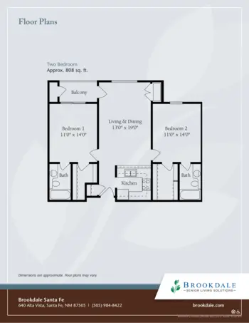 Floorplan of Brookdale Santa Fe, Assisted Living, Santa Fe, NM 2