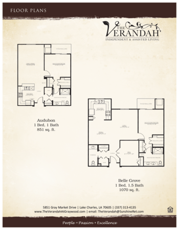 Floorplan of Carriage House Assisted Living, Assisted Living, Lake Charles, LA 1