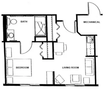 Floorplan of Orchard Hills, Assisted Living, Dell Rapids, SD 3