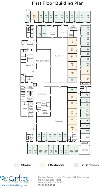Floorplan of Pleasant Hilly - Downtown, Assisted Living, Pleasant Hill, CA 1