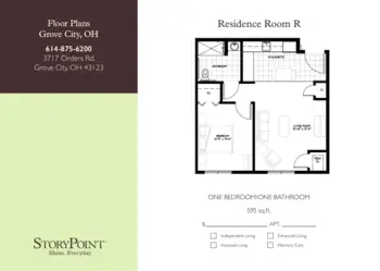 Floorplan of StoryPoint Grove City, Assisted Living, Grove City, OH 13