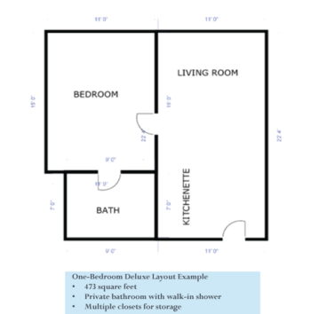 Floorplan of Suites at Rouse, Assisted Living, Youngsville, PA 3