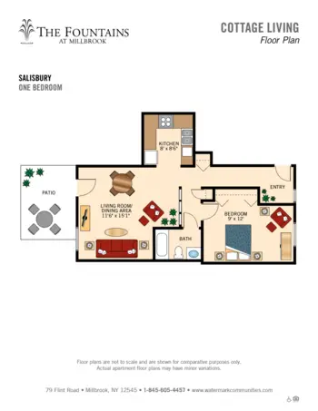 Floorplan of The Fountains at Millbrook, Assisted Living, Millbrook, NY 4