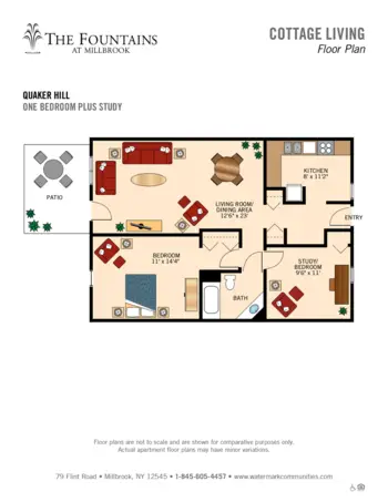 Floorplan of The Fountains at Millbrook, Assisted Living, Millbrook, NY 5
