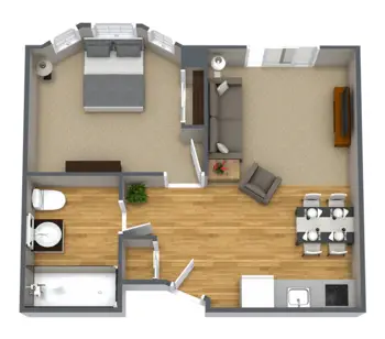 Floorplan of The Havens at Antelope Valley, Assisted Living, Lancaster, CA 1