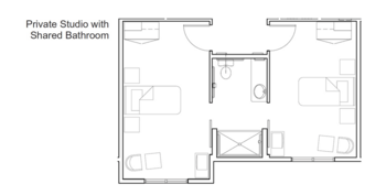Floorplan of Arbor Oaks Terrace Memory Care Residence, Assisted Living, Memory Care, Newberg, OR 2