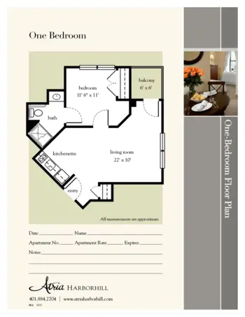Floorplan of Atria Harborhill, Assisted Living, Memory Care, East Greenwich, RI 3