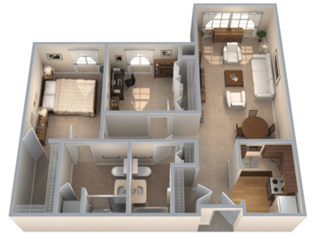 Floorplan of Bethany Retirement Community, Assisted Living, Chicago, IL 2