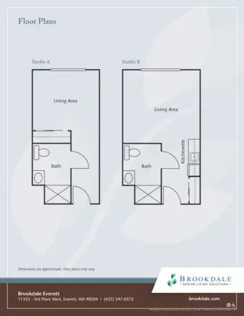 Floorplan of Brookdale Everett, Assisted Living, Everett, WA 1