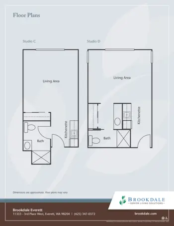 Floorplan of Brookdale Everett, Assisted Living, Everett, WA 2