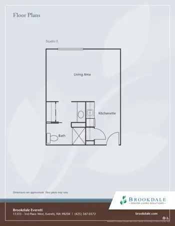 Floorplan of Brookdale Everett, Assisted Living, Everett, WA 3