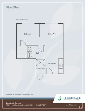 Floorplan of Brookdale Everett, Assisted Living, Everett, WA 4