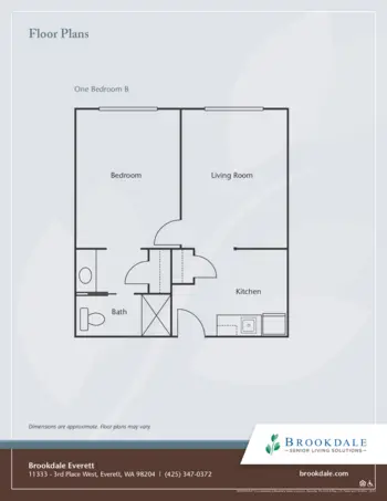 Floorplan of Brookdale Everett, Assisted Living, Everett, WA 5