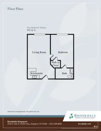 Floorplan of Brookdale Kingsport, Assisted Living, Kingsport, TN 3