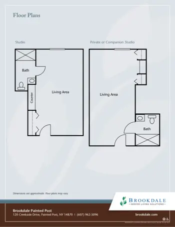 Floorplan of Brookdale Painted Post, Assisted Living, Painted Post, NY 1