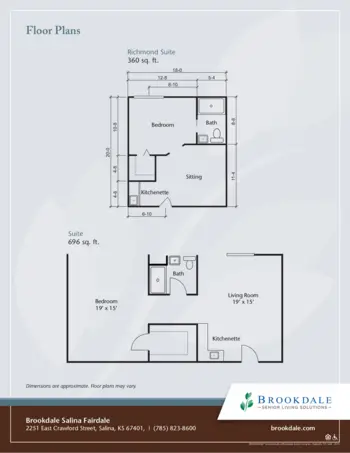 Floorplan of Brookdale Salina Fairdale, Assisted Living, Salina, KS 2