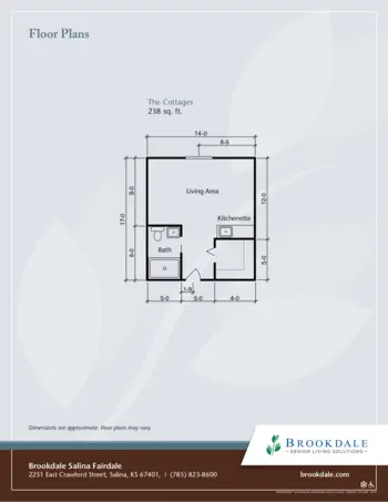 Floorplan of Brookdale Salina Fairdale, Assisted Living, Salina, KS 3