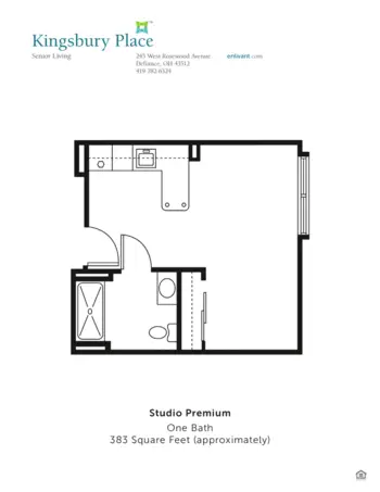Floorplan of Kingsbury Place, Assisted Living, Defiance, OH 2