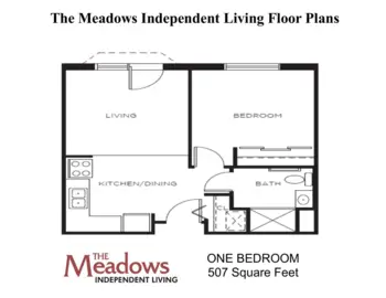 Floorplan of Meadows Senior Living, Assisted Living, Clarion, IA 2