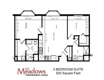 Floorplan of Meadows Senior Living, Assisted Living, Clarion, IA 5