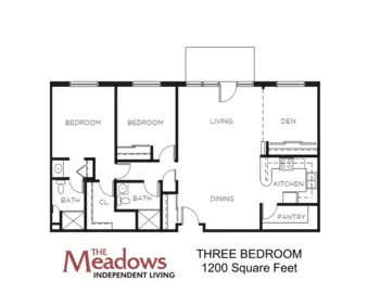 Floorplan of Meadows Senior Living, Assisted Living, Clarion, IA 7