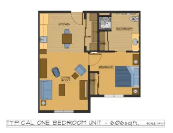 Floorplan of Mountain Lodge, Assisted Living, Douglas, WY 1