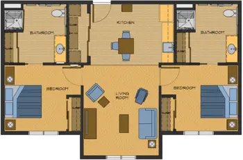 Floorplan of Mountain Lodge, Assisted Living, Douglas, WY 9
