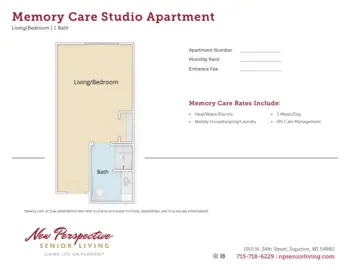 Floorplan of New Perspective Twin Ports, Assisted Living, Memory Care, Superior, WI 3
