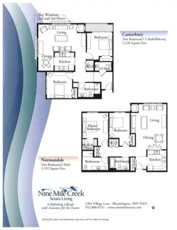 Floorplan of Nine Mile Creek Senior Living, Assisted Living, Memory Care, Bloomington, MN 4