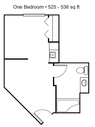 Floorplan of Paramount Court Senior Living, Assisted Living, Turlock, CA 1
