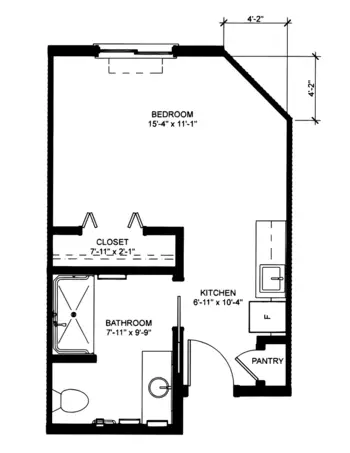 Floorplan of Ralston Creek Neighborhood, Assisted Living, Arvada, CO 2