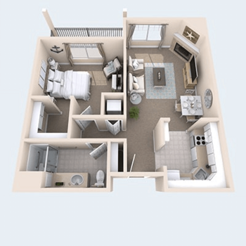 Floorplan of Rock Creek at the Park, Assisted Living, Memory Care, Surprise, AZ 1