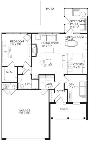 Floorplan of Rose Senior Living at Avon, Assisted Living, Avon, OH 1