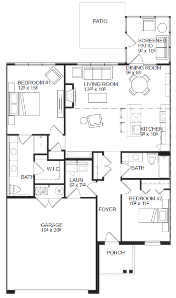 Floorplan of Rose Senior Living at Avon, Assisted Living, Avon, OH 2