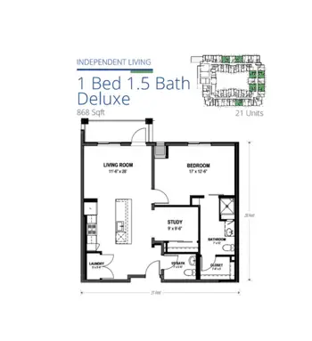 Floorplan of Spring Cypress Senior Living, Assisted Living, Memory Care, Cypress, TX 9