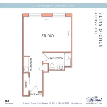 Floorplan of The Bristal at East Meadow, Assisted Living, East Meadow, NY 1