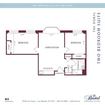 Floorplan of The Bristal at East Meadow, Assisted Living, East Meadow, NY 3