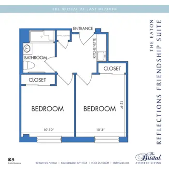 Floorplan of The Bristal at East Meadow, Assisted Living, East Meadow, NY 4