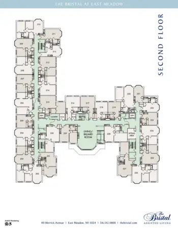 Floorplan of The Bristal at East Meadow, Assisted Living, East Meadow, NY 6