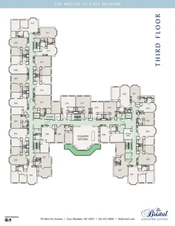 Floorplan of The Bristal at East Meadow, Assisted Living, East Meadow, NY 7